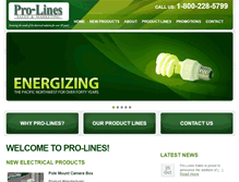 Tablet Screenshot of pro-lineswa.com